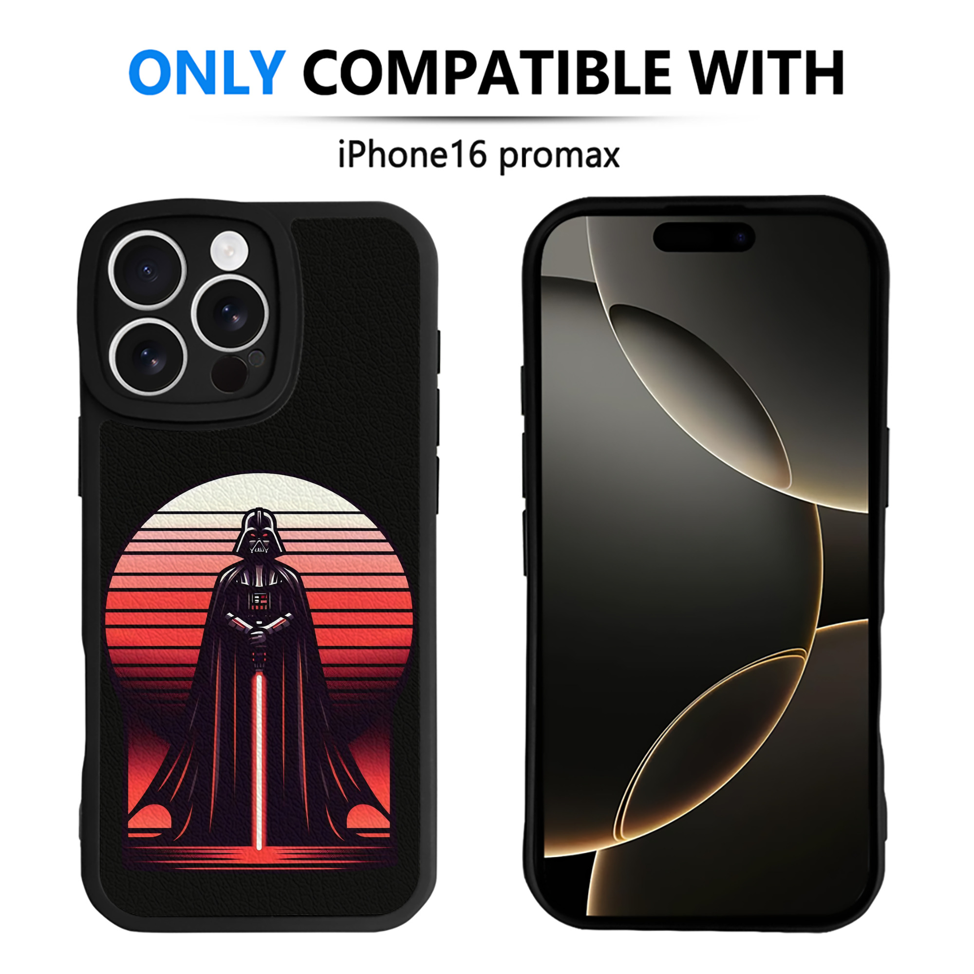（画像用） スター・ウォーズ Star Wars 【iPhone 16シリーズ対応】シリコンスマホケース（レザー調） 材質：シリコン